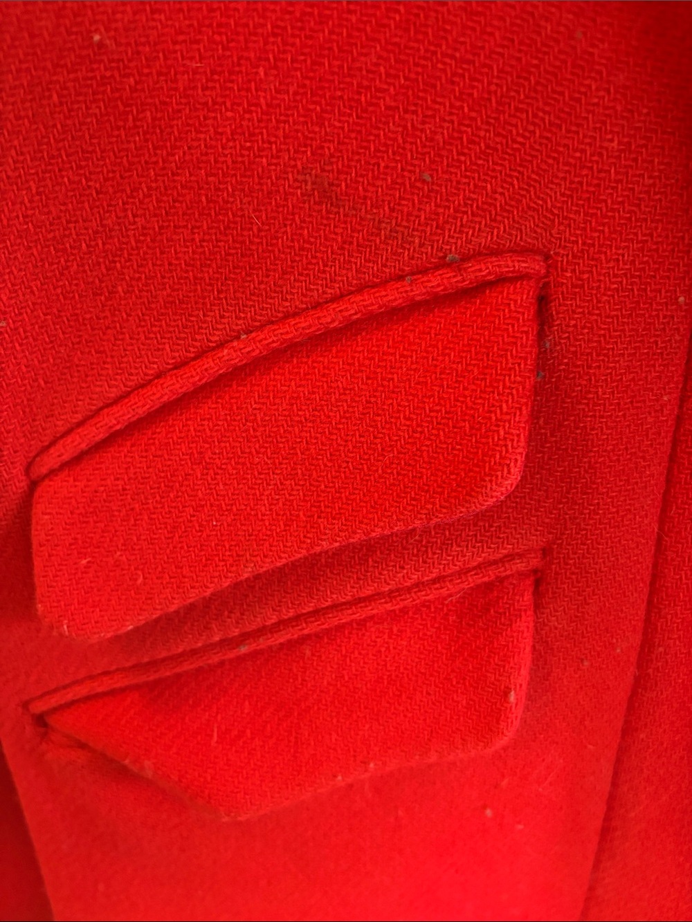 J. Crew Bright Red Wool Zip-Front Coat - Picture 2 of 4